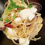 アヒージョとパスタ  - 