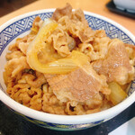 Yoshinoya - 肉だくを乗せたところ