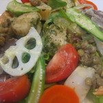 ビストロ バキュース - ２０１２・８月　帆立と海老のサラダ