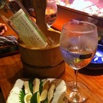 かじしか - 白ワインと松茸♪