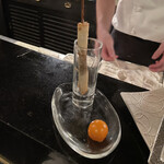 じだいや featuring Massimo Mariani - オレンジトマト　ポルチーニ茸の春巻き