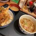 Tendon Tenya - 天丼と小うどんのセット７５０円