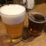 Tachikichi Gyouza - ビールと烏龍茶