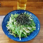 串焼き 巴 - 水菜のパリパリサラダ