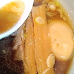 麺家 彩華 - 極太メンマ。柔らかくも「ザクッ」とした食感が楽しい。