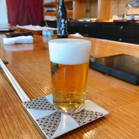 いわ志 本店 - 麦酒(小)で乾杯☆彡.。