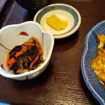 旬魚和彩 万咲 - 小鉢と漬物も付く！