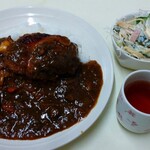 とんかつの丸栄 - あとは味噌汁つきますよ(^^)b