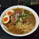塩そば専門店 桑ばら - 手揉み麺味噌豚肩ロースパーコー麺