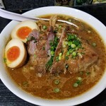 塩そば専門店 桑ばら - 手揉み麺味噌豚肩ロースパーコー麺