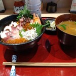 車海老専科 天麩羅 手一束 - 20.12.08ランチ 海鮮丼 1200円税込