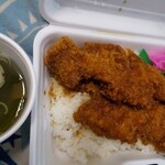 ニコニコ亭 - ソースカツ弁当２枚丼&お店オリジナルみそ汁
