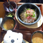 海鮮丼 佐政 - 海鮮混ぜ込み丼 Stone Roasted Assorted Seafood Rice Bowl at Kaisendon Samasa, Numazu Port！♪☆(*^o^*)