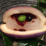 美山荘 - あけびゼリー、山ぶどうジュレ、さる梨