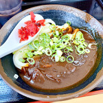 たも屋 - 黒カレーうどん 小 440円