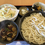 手打ちうどん さなぶり - ♪肉汁うどん¥650 大盛¥100