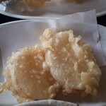 田舎うどん てつ - 天ぷら　山芋