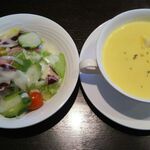 Wagyuu Dainingu Kaneko - サラダとスープ