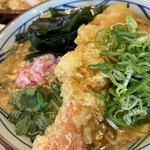 丸亀製麺 - 海老天蟹とじ
