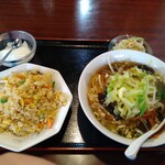 中華料理　味香園 - ミニチャーハンと野菜ラーメンセット 980円