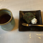 不動坂　菊地 - デザート（おはぎ）　あずきの美味しさが満ちてました