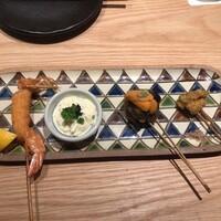 うらやま京色 - 串カツ盛り合わせ1/2