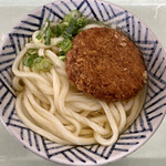 うどん さか枝 - メンチカツうどん！出来上がり‼︎
