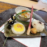 そば会席 立会川 吉田家 - 前菜 祝い肴盛り合せ