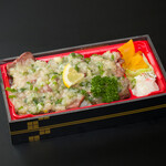 TAKEOUT Green onion salted Cow tongue Bento (boxed lunch)