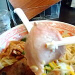 中華蕎麦 こばや - モモチャーシューは低調で噛むと旨味が広がりやす❗️