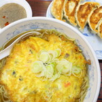 ぎょうざの満洲 - 天津麺1.5玉と餃子