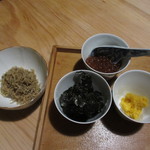 松川 - いくら醤油漬け、生からすみ、海苔、ちりめん山椒