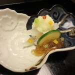 鱧の落とし・八方だしジュレ