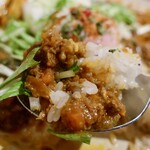 アオヤギ食堂 - あいがけカレー（1100円）