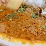アオヤギ食堂 - あいがけカレー（1100円）