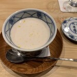 鮨 十兵衛 - 白子の茶碗蒸し