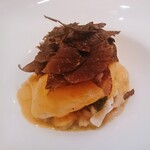 パッソ・ア・パッソ - 虎河豚の白子のリゾット