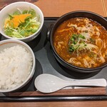 デニーズ - 四川風 麻辣火鍋（ミニごはん・サラダ付き）（1099円＋税）