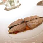 コート ドール - ・さわらの燻製焼き くるみの木の燻製 紅芯大根のマリネ