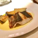 コート ドール - ・すずきのサフランソース 賀茂茄子のロースト