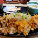 Machikadoya - 豚生姜焼き＆鶏唐揚げ