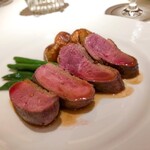 コート ドール - ・小鴨のロースト いんげんソテー、じゃがいものロースト