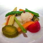 コート ドール - ・季節野菜のエチュベ コリアンダー風味  セロリってこんなに美味いんか。。という感じ。