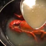 ビストロ セレニテ - 活ロブスターの殻が勿体無くて、テイクアウトして、リゾットにしました　爆　自作自演