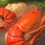 ビストロ セレニテ - 活ロブスターの殻が勿体無くて、テイクアウトして、リゾットにしました　爆　自作自演