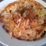 CONA - ランチピザ：下町ピザ、予想通りお好み焼き風のピザでボリュームもあります