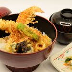 Kanazawa Mishokutei Yoshihisa - 『夜の天丼セット』(お味噌汁･香の物付)1100円