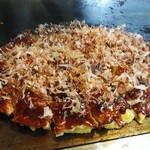 Okonomiyaki Yorimichi - 焼くのを大将にお任せしました⑨