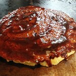 Okonomiyaki Yorimichi - 焼くのを大将にお任せしました⑦