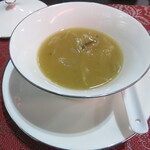 中国私家菜 むうちい - フカヒレのスープ。